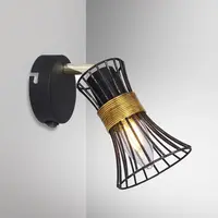 Svítidlo  54814-1 DRUT CIERNA-ZLATA LS1