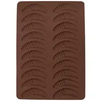 Silikonová forma rohlíčky velké hnědá