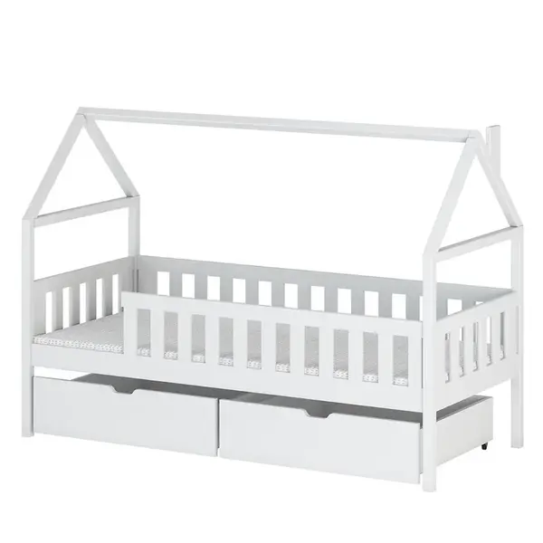 Posteľ Domček Domi 90x200 white