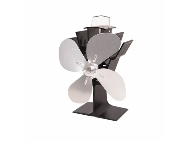 Ventilátor na kachle FLAMINGO štvorlopatkový MINI, strieborný FLHSF17-261