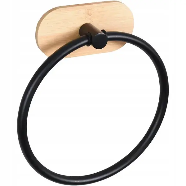 Věšák ovál s bambusem černý 8060 Umbra Bisk