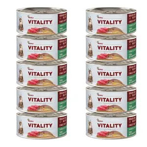 Akinu VITALITY Tuňák & síh konzerva pro kočky 10 x 70 g