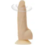 NMC Rotační vibrátor z dvojitého silikonu Real Rock 17,8 cm