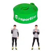 Posilovací guma inSPORTline Hangy Heavy 204x4,4 cm / 30 kg zelená
