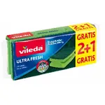 Vileda Vysoká hubka Ultra Fresh 2+1 ks