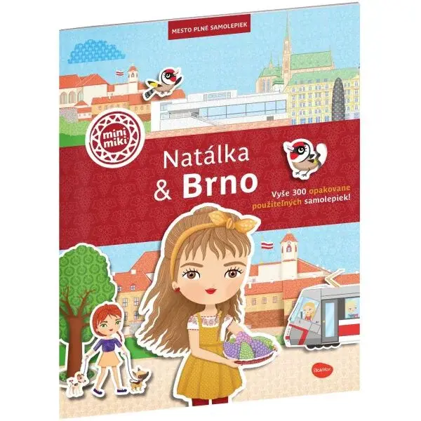 ELLA & MAX NATÁLKA & BRNO Mesto plné samolepiek, mix, veľkosť