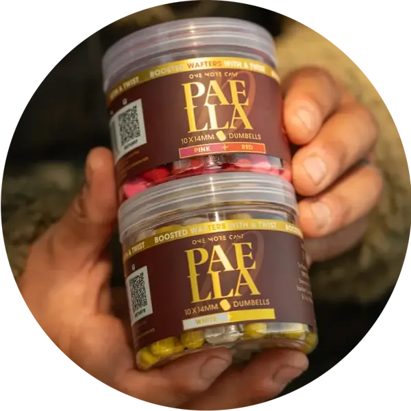 One more cast wafters boosted fluoro wafters paella 100 g 10x14 mm - red & pink