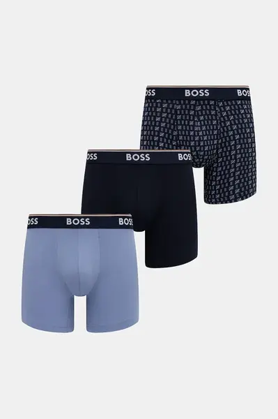 Boxerky BOSS BoxerBr 3P Power Des 3-pack