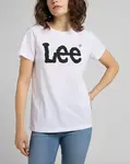 Dámské triko LEE L42UER12 LOGO TEE WHITE Velikost: XS