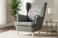 Křeslo Bresso - látka Mafera látka: Mafera 35 - šedá