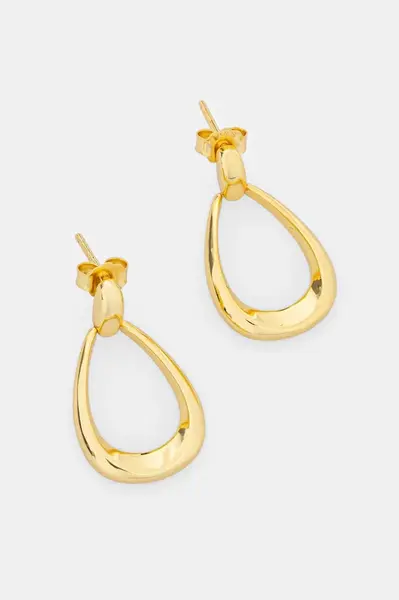 Pozlacené stříbrné náušnice Answear.LAB