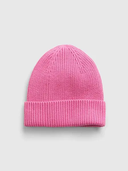 GAP Dětská čepice organic catton fine guage beanie - Holky