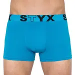 Styx Pánské boxerky sportovní guma nadrozměr světle modré (R969) 3XL