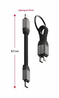 Magnetický Swissten Keychain kabel USB-C/Lightning, 9,7 cm