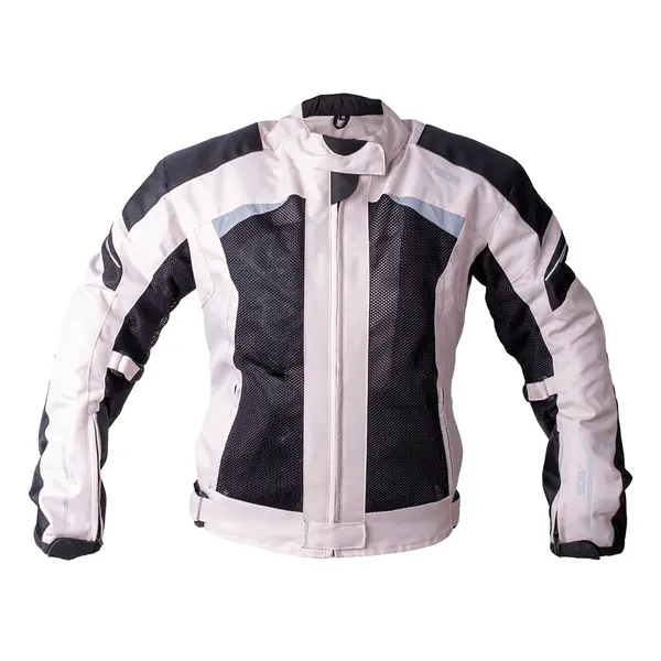 Dámská letní textilní moto bunda BOS Aylin Silver Grey XL
