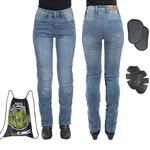 Dámské moto jeansy W-TEC Lustipa modrá M