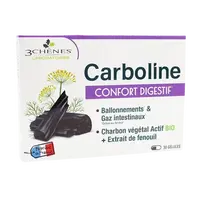 CARBOLINE Comfort Digestif rostlinné uhlí 30 kapslí