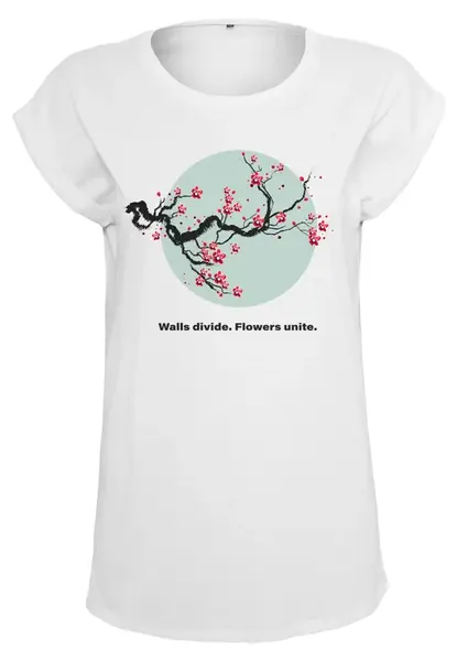 Women's T-shirt Flowers Unite white