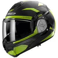 Překlopná moto přilba LS2 FF906 Advant Revo Matt Black H-V Yellow P/J M (57-58)