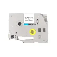 Kompatibilní páska s Brother HGe-261, 36mm x 8m, černý tisk / bílý podklad, vysokorychlostní