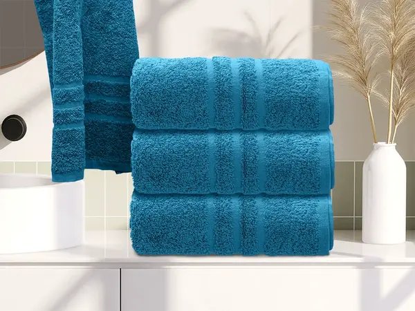 Ručník Classic 50 x 100 cm azurový, 100% bavlna