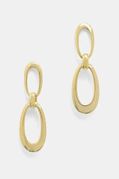 Pozlacené stříbrné náušnice Answear.LAB
