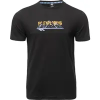 Hi-Tec HOUCINE Pánske bavlnené tričko, čierna, veľkosť