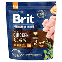 Brit Premium by Nature Senior S+M 1 kg | Granule pro psy
