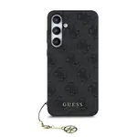 Zadní kryt Guess 4G Charm pro Samsung Galaxy S24 FE, šedá