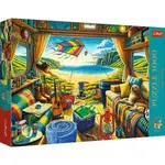 Trefl Puzzle 1000 Premium Plus Quality Tea Time Cestování v karavanu