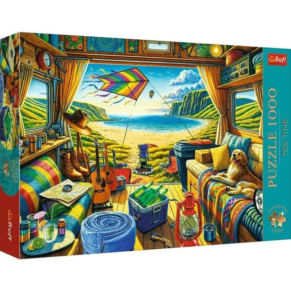 Trefl Puzzle 1000 Premium Plus Quality Tea Time Cestování v karavanu