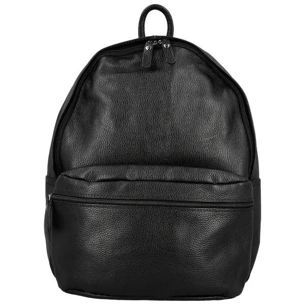 Trendy dámský kožený batoh Sakis, černý