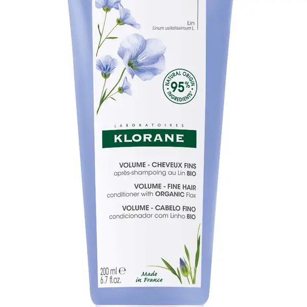 KLORANE Balzám s BIO lnem pro jemné vlasy bez objemu 200 ml