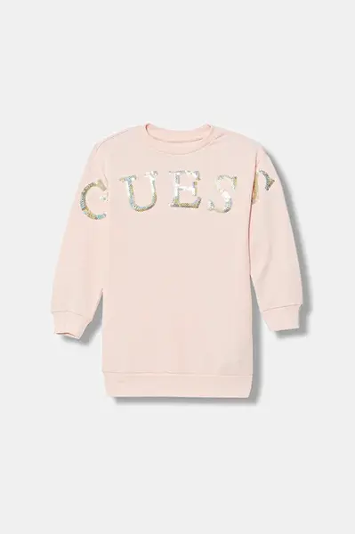 Dětské bavlněné šaty Guess