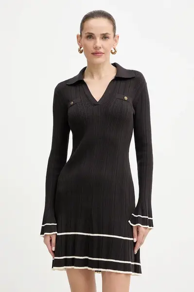 Šaty Twinset hnědá barva, mini, 252TT3230