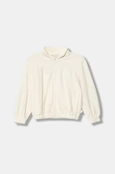 Dětská mikina United Colors of Benetton béžová barva, hladká, 3UAPG5047