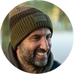 One more cast čiapka three wraps striped beanie