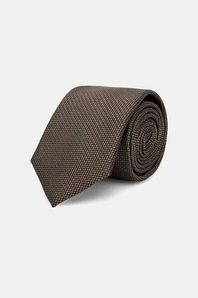 Kravata s příměsí hedvábí Calvin Klein zelená barva, CK2111E002