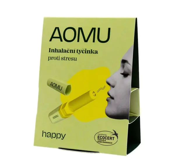 AOMU Inhalační tyčinka s esenciálními oleji Happy 1 ks
