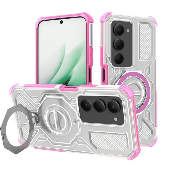 Techsuit Carbon Shield Pro, Xiaomi Redmi 15 4G / 5G, průhledný / růžový