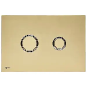 Ovládacie tlačidlo SAT kov zlatá mat SATATBG