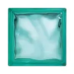 Luxfera Glassblocks turquoise 19x19x8 cm mat 1908WTURQUOISE