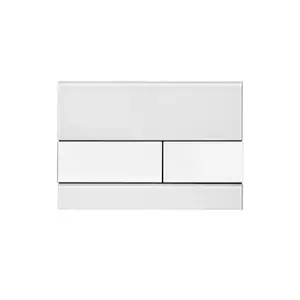 Tece Square ovládacie tlačidlo sklo v bielej farbe 9240800 9.240.800