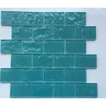 Sklenená mozaika Premium Mosaic tyrkysová 30x30 cm lesk MOS4872TU