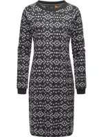 Ragwear Šaty 'Dassa Aztec'  tmavosivá / biela