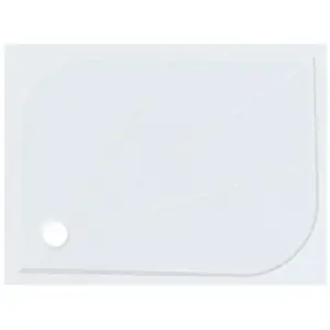 Sprchová vanička obdĺžniková SAT Limnew 100x80 cm liaty mramor LIMNEW10080