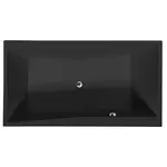 Polysan QUEST obdĺžniková vaňa 180x100 cm akrylát ľavá aj pravá čierna 78511BM
