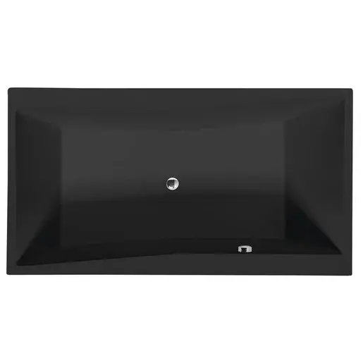 Polysan QUEST obdĺžniková vaňa 180x100 cm akrylát ľavá aj pravá čierna 78511BM