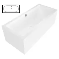 Polysan MARLENE D MONOLITH obdĺžniková vaňa 165x75 cm akrylát 72403MD