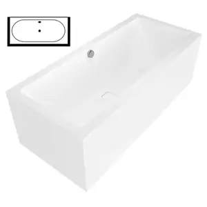 Polysan MARLENE D MONOLITH obdĺžniková vaňa 165x75 cm akrylát 72403MD